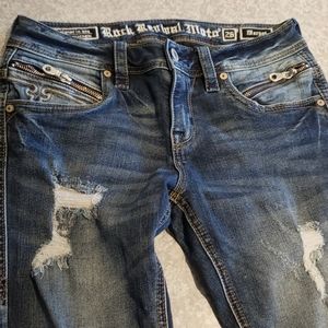 Rock Revival sz 26 Margot style w/zipper designs